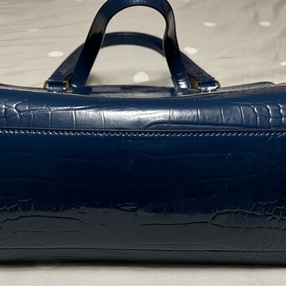 Kate Spade Crocodile skin embossed patent leather Tote - Picture 3 of 7